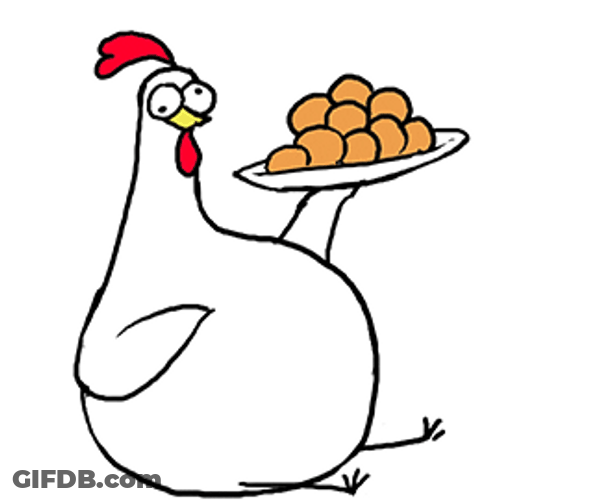 Chicken Bro Eating Choco Balls GIF