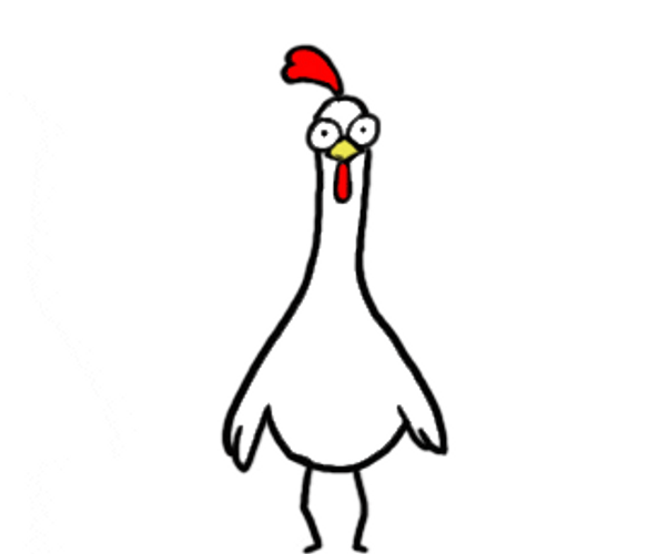 Chicken Bro Showing Muscles GIF