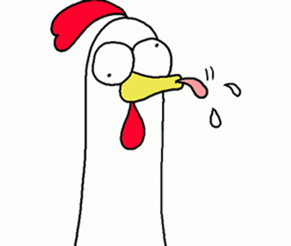 Chicken Bro Sticking Tongue GIF