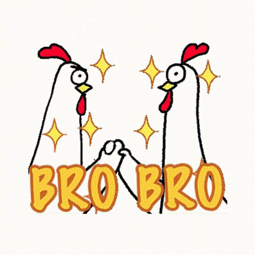 Chicken Brother Fist Bump GIF