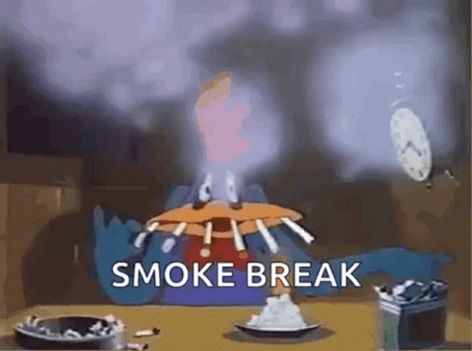 Chicken Chain Smoking GIF