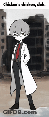 Chicken Duh Caption GIF
