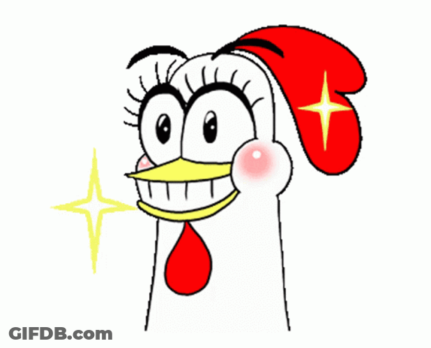 Chicken Face Powder Retouch GIF