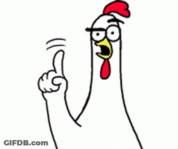 Chicken Finger Wag GIF
