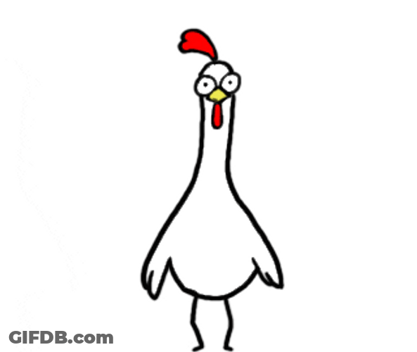 Chicken Flexing Strong Muscle Body GIF