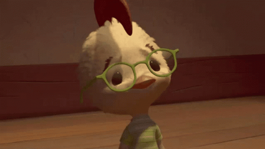 Chicken Little Confused GIF