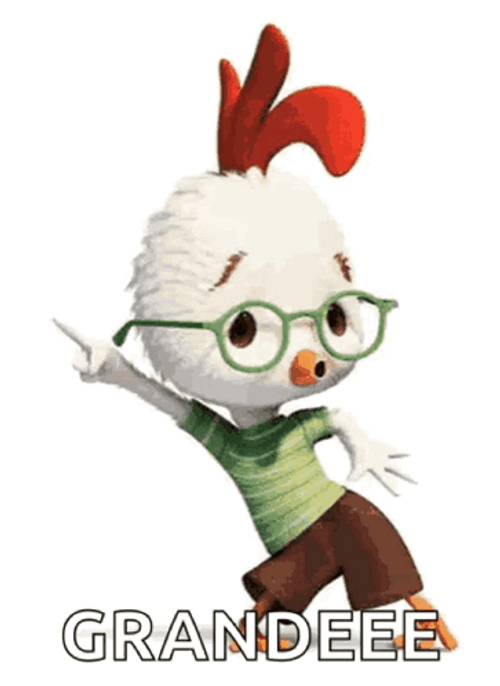 Chicken Little Dancing Cartoon GIF