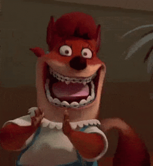 Chicken Little Foxy Loxy Clapping Hands GIF