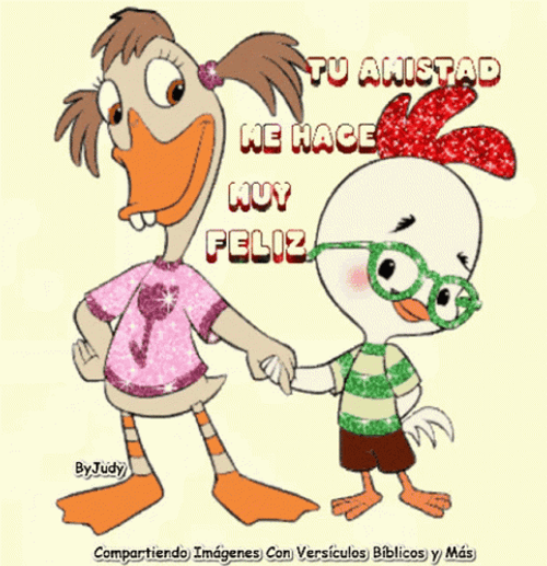 Chicken Little Goosey Loosey Holding Hands GIF