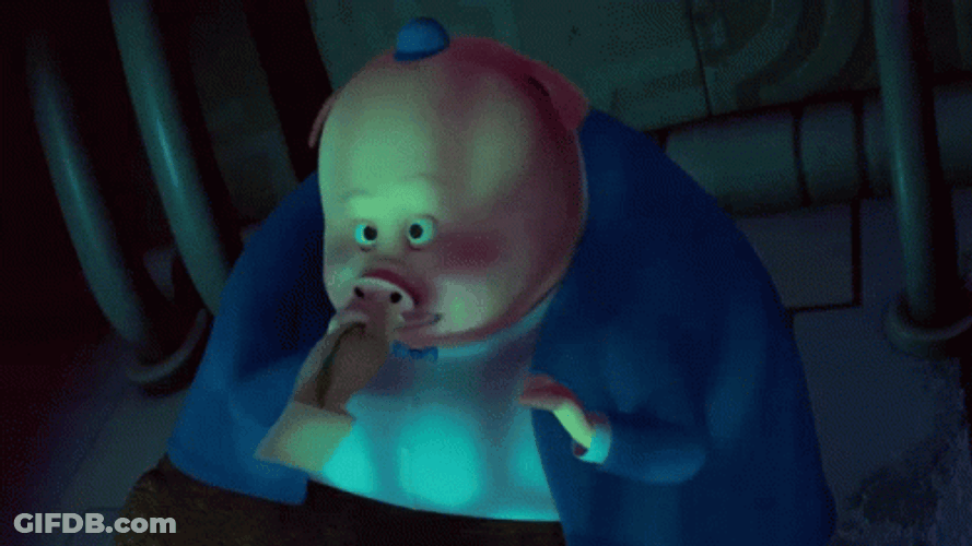 Chicken Little Hyperventilating GIF