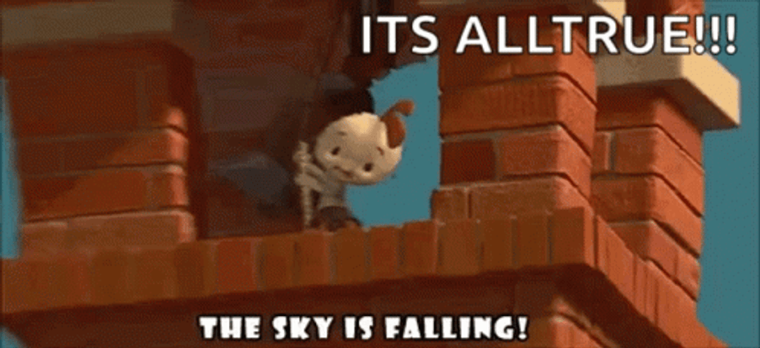 Chicken Little Jumping Bell GIF