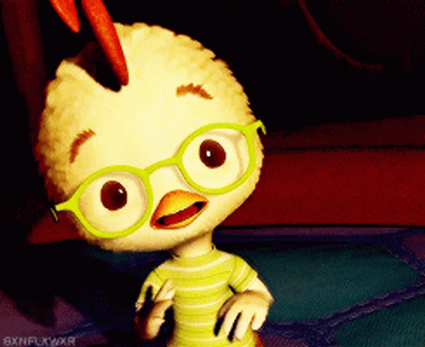 Chicken Little Laugh GIF