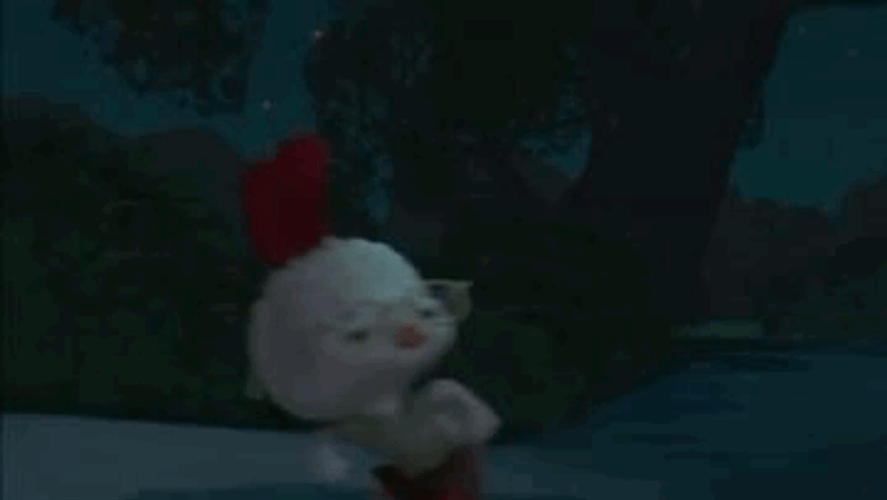Chicken Little Runt Flying Rocket GIF