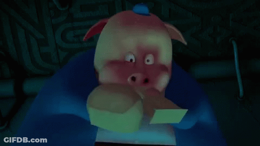 Chicken Little Runt Panic Hyperventilate GIF