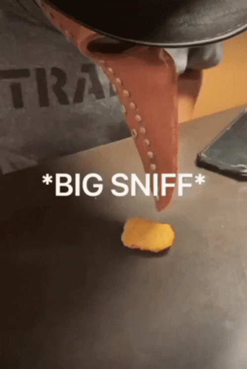 Chicken Nugget Big Sniff GIF