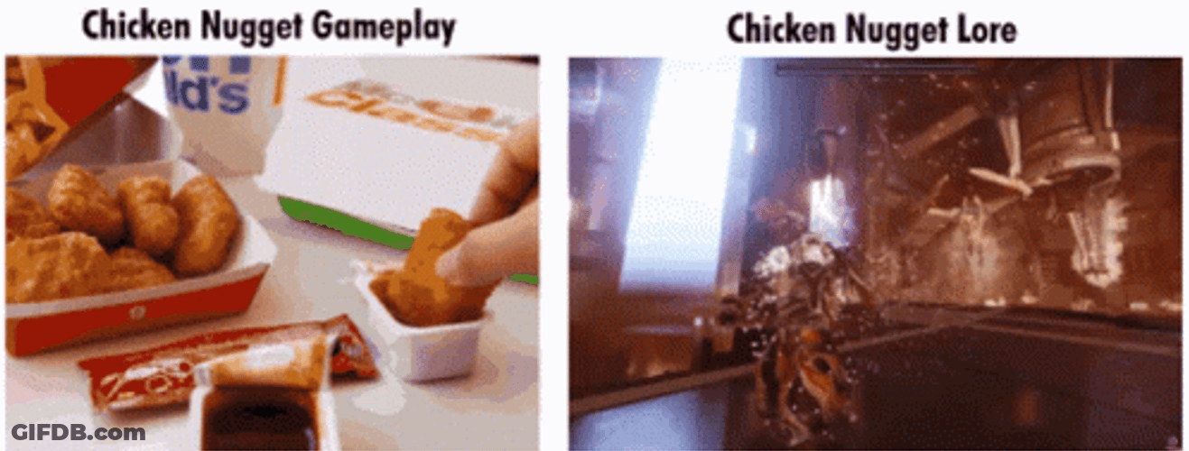 Chicken Nugget Gameplay Meme GIF