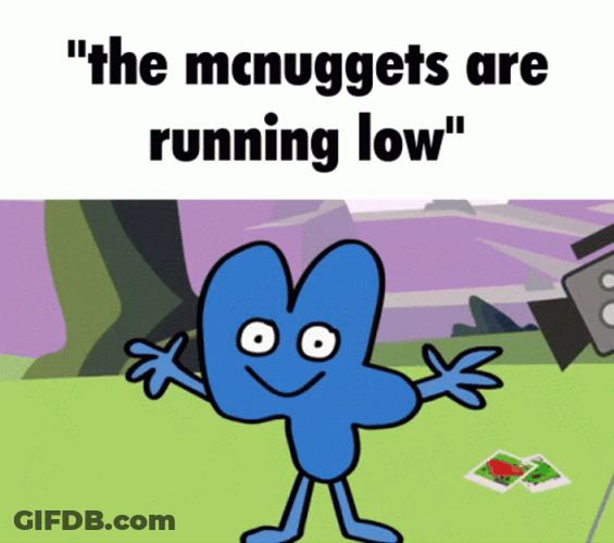 Chicken Nugget Meme Running Slow GIF