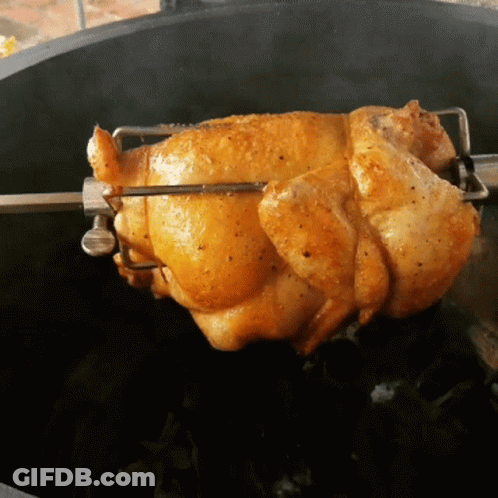 Chicken On Rotisserie GIF