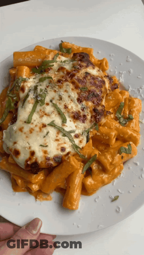 Chicken Parm Penne Vodka Sauce GIF