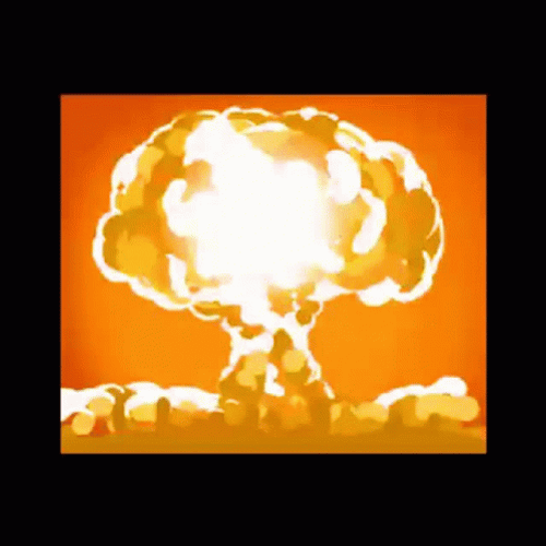 Chicken Pressing Nuke Button Animation GIF
