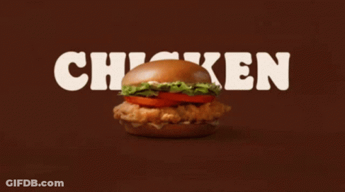 Chicken Sandwich With Lettuce Tomato Bacon GIF