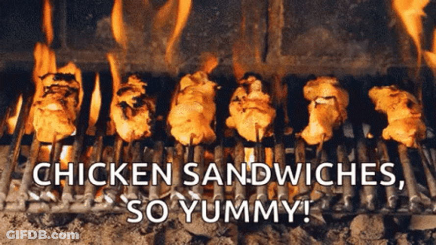 Chicken Sandwiches Grilling GIF