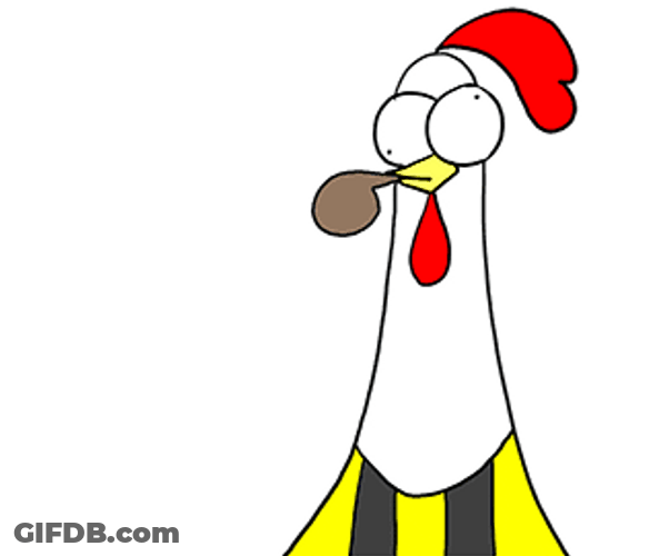 Chicken Shows Cards Penalties GIF