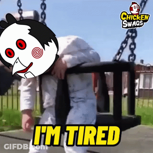 Chicken Swag Ad Person Sitting On Swing GIF