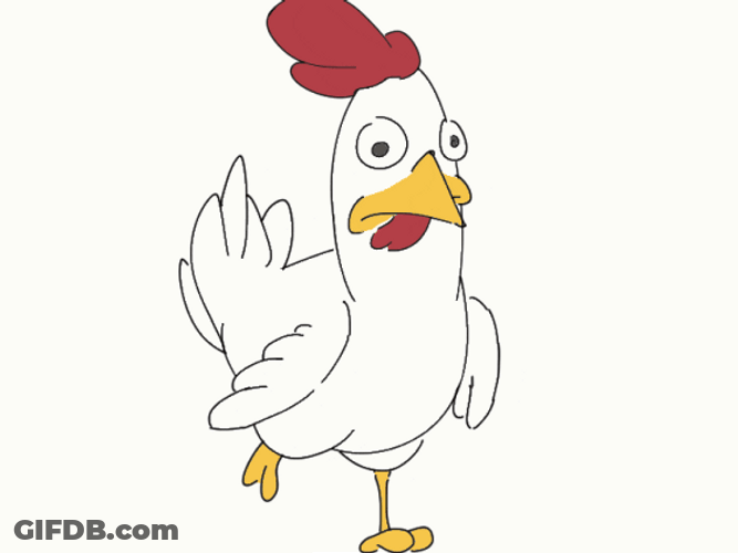 Chicken Walking Slowly GIF