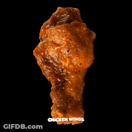 Chicken Wing In A Sauce GIF
