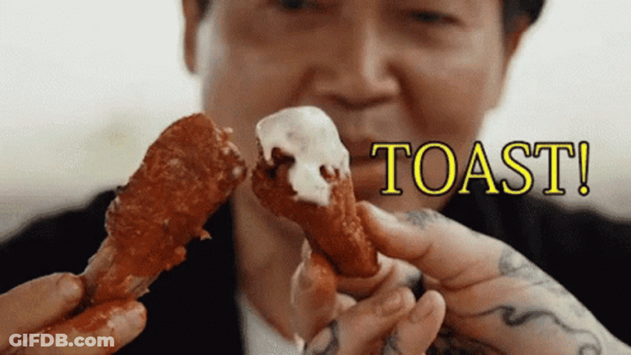 Chicken Wing Toast GIF