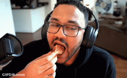Chicken Wings Covered In Sauce GIF
