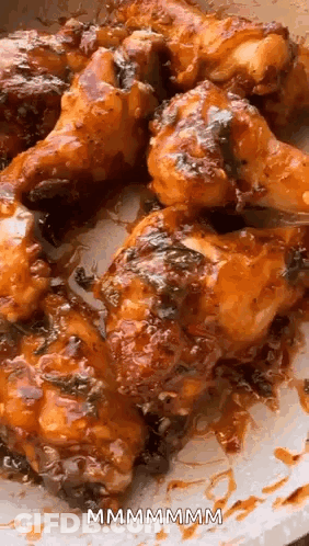Chicken Wings In Sauce GIF
