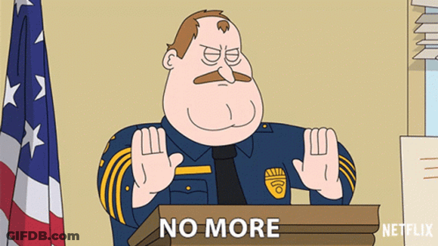 Chief Randall Crawford No More GIF