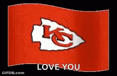 Chiefs Flag Waving With Love You GIF