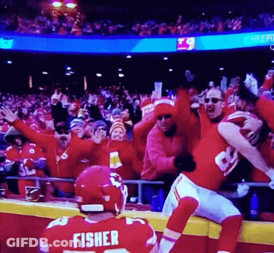 Chiefs Kingdom Touchdown Tomahawk Chop GIF