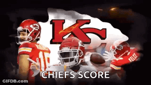 Chiefs Score Displayed On Poster GIF