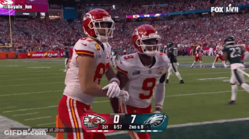 Chiefs Vs Eagles Football Score 0 To 7 GIF