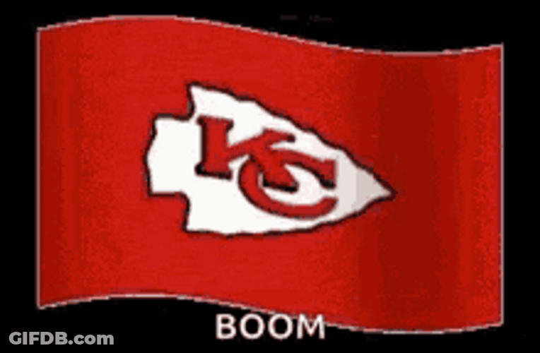 Chiefs Waving Logo Flag Boom GIF