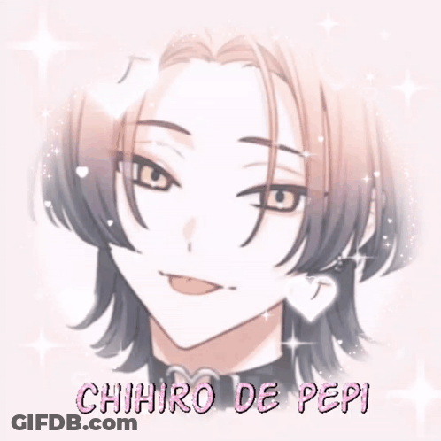 Chihiro De Pepi On Pink Background GIF