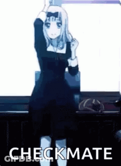 Chika Dance Anime Glitch Checkmate GIF