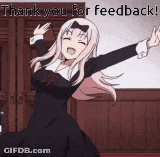 Chika Fujiwara Thank You For Feedback GIF