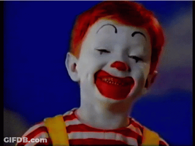 Child Clown Ronald Mcdonald GIF