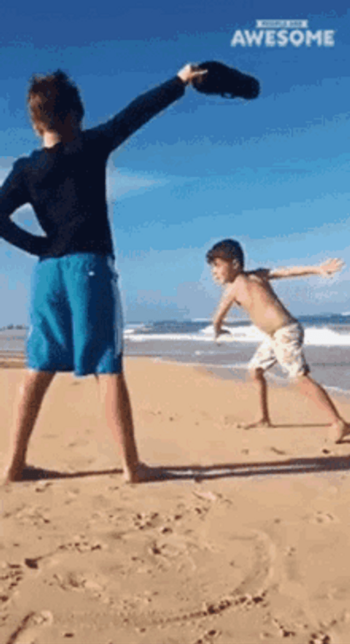 Child Doing Epic Jump Kick GIF