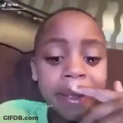 Child Face Close Up With TikTok Logo GIF
