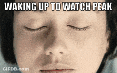 Child Face Waking Up To Watch Peak GIF