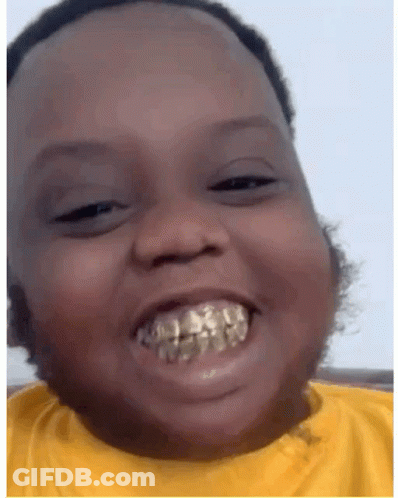 Child Face With Braces GIF