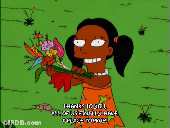 Child Giving Flowers GIF