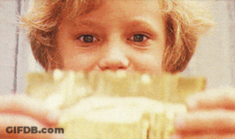 Child Holding Food GIF