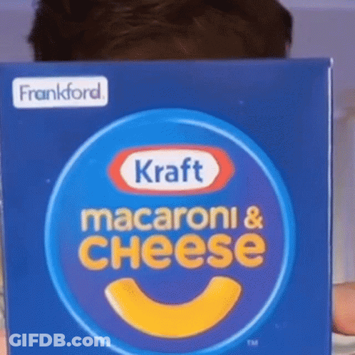 Child Holding Kraft Macaroni And Cheese GIF